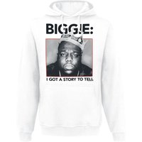 Notorious B.I.G. Hooded sweater Biggie Crown S to XL for Men white - Image 1