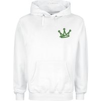 Naughty by Nature Hooded sweater Graffiti Logo M to L for Men white
