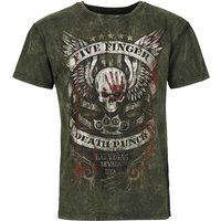 Five Finger Death Punch T-Shirt No Regrets S to 4XL for Men grey-brown - Image 1