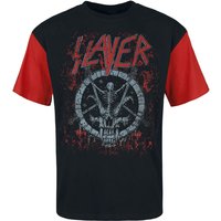 Slayer T-Shirt Circle S to L for Men black-red - Image 1