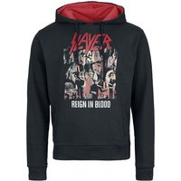 Slayer Hooded sweater Reign In Blood S to L for Men black-red - Image 1