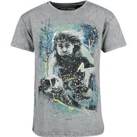 Kurt Cobain T-Shirt Kurt Signature S to 4XL for Men grey