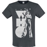 The Who T-Shirt Amplified Collection Roger Singing S to XXL for Men charcoal - Image 1