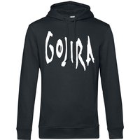 Gojira Hooded sweater Woodblock Whales S to XXL for Men black - Image 1