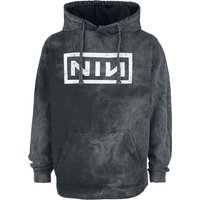 Nine Inch Nails Hooded sweater Big Logo S to XL for Men charcoal