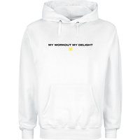 Electric Callboy Hooded sweater My Workout Smile S to XXL for Men white - Image 1