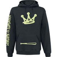 Naughty by Nature Hooded sweater Graffiti Logo S to L for Men black