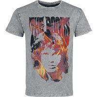 The Doors T-Shirt Jim On Fire S to 3XL for Men grey - Image 1