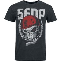 Five Finger Death Punch T-Shirt Skull Battleborn S to XL for Men charcoal - Image 1