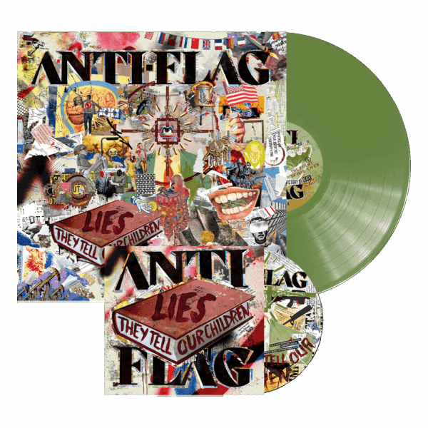 Lies They Tell Our Children Olive Green Vinyl LP + CD Albums - Anti-Flag
