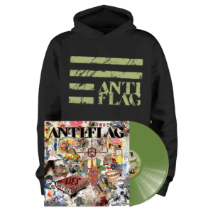 Lies They Tell Our Children Olive Green Vinyl LP + Logo Hoodie by Anti-Flag