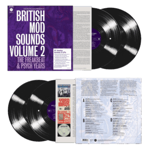 Eddie Piller Presents - British Mod Sounds of The 1960s Volume 2: The Freakbeat & Psych Years Double Vinyl - Various Artists