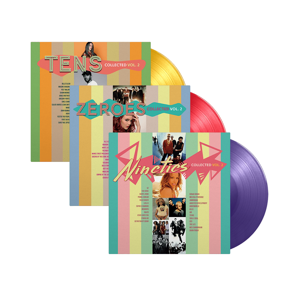 Nineties Collected Vol.2 + Zeroes Collected Vol.2 + Tens Collected Vol.2 Coloured Vinyl Bundle by Various Artists