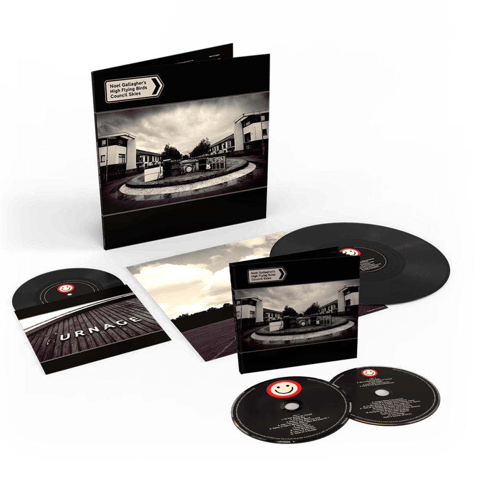 Council Skies Deluxe CD + Black Vinyl (Inc 7") by Noel Gallagher's High Flying Birds