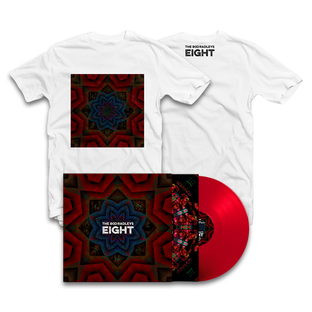 Eight Trans Red Vinyl + T-Shirt (Includes Signed Print) by The Boo Radleys