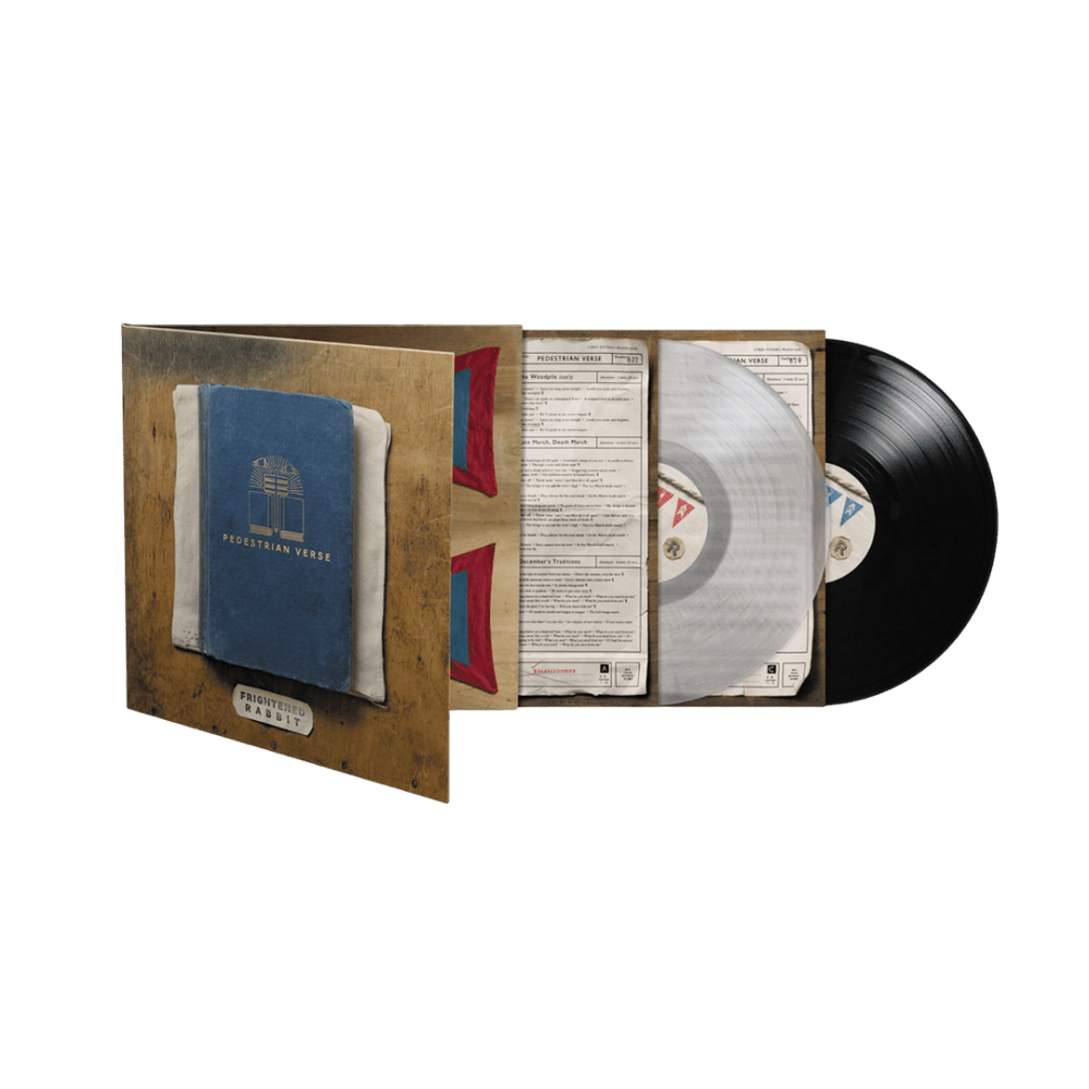 Pedestrian Verse 10th Anniversary Edition Clear + Black Double Vinyl by Frightened Rabbit