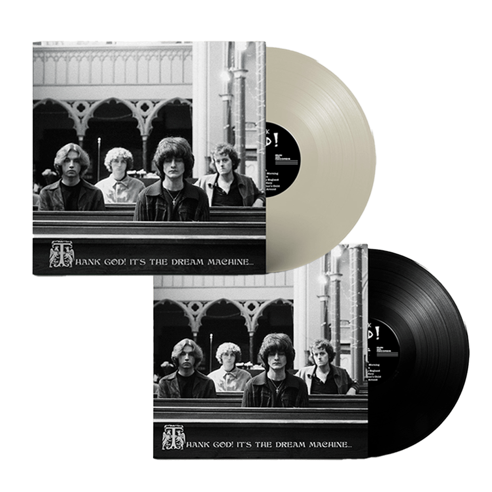 Thank God! It's the Dream Machine... (Signed) White Vinyl + (Signed) Black Vinyl by The Dream Machine