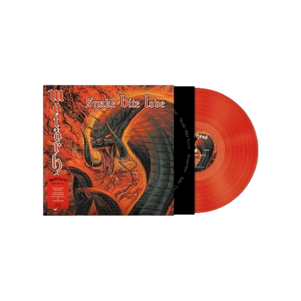 Snake Bite Love Transparent Red Vinyl by Mot��rhead