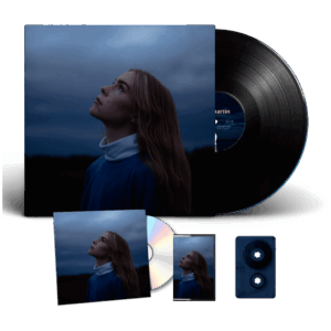 late night thoughts lp, cd album & limited edition navy blue cassette by shy martin