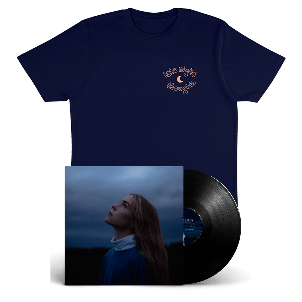 late night thoughts lp & t-shirt by shy martin