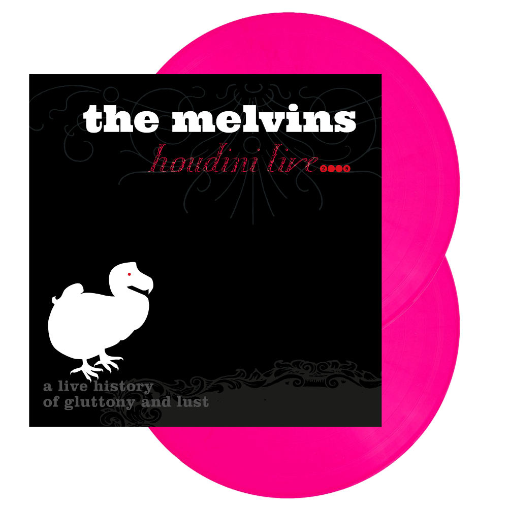 Houdini Live 2005 Hot Pink Vinyl Double LP by Melvins