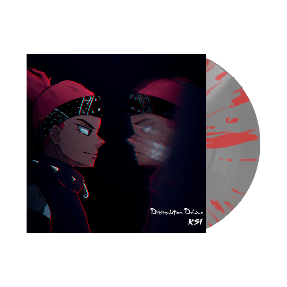 Dissimulation Deluxe Grey Silver with Red Splatter Coloured Vinyl by KSI