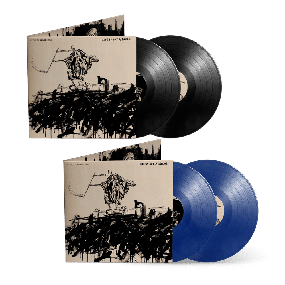 Life Is But A Dream... Blue + Black Double Vinyl by Avenged Sevenfold