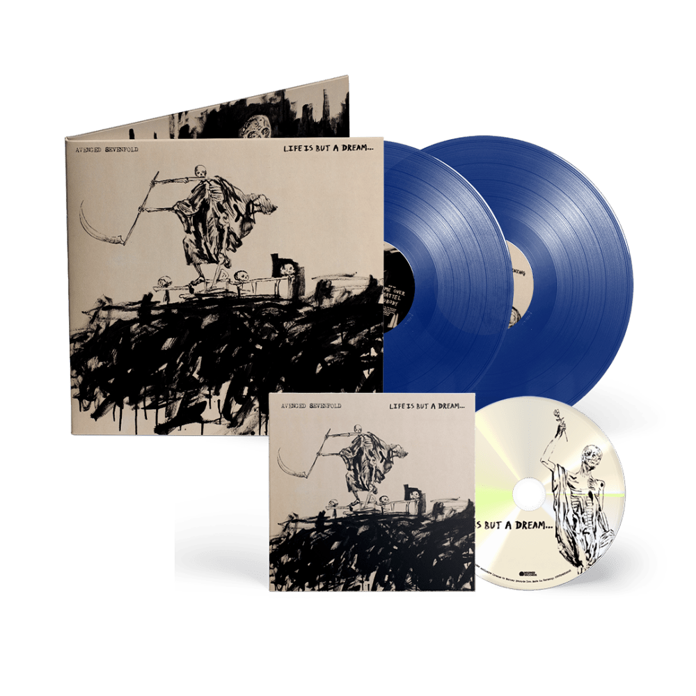 Life Is But A Dream... Blue Double Vinyl + CD by Avenged Sevenfold