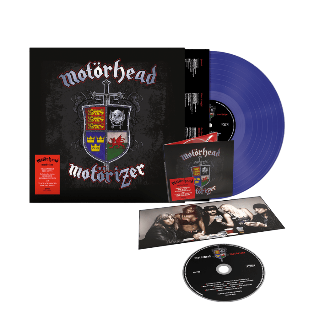 Motorizer Blue Vinyl + CD by Mot��rhead