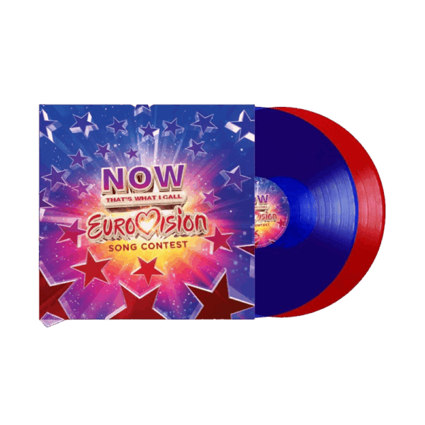 NOW That's What I Call Eurovision Song Contest Translucent Blue & Red Double Vinyl - Various Artists