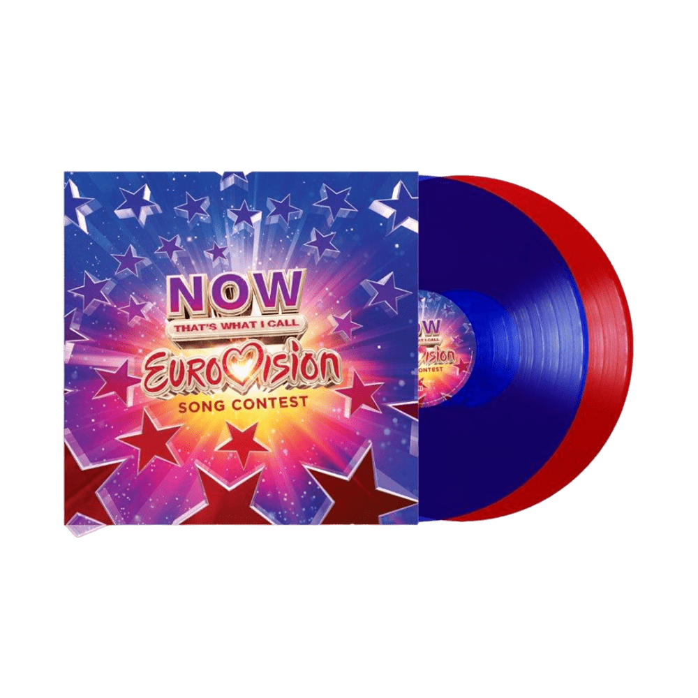NOW That's What I Call Eurovision Song Contest Translucent Blue & Red Double Vinyl by Various Artists