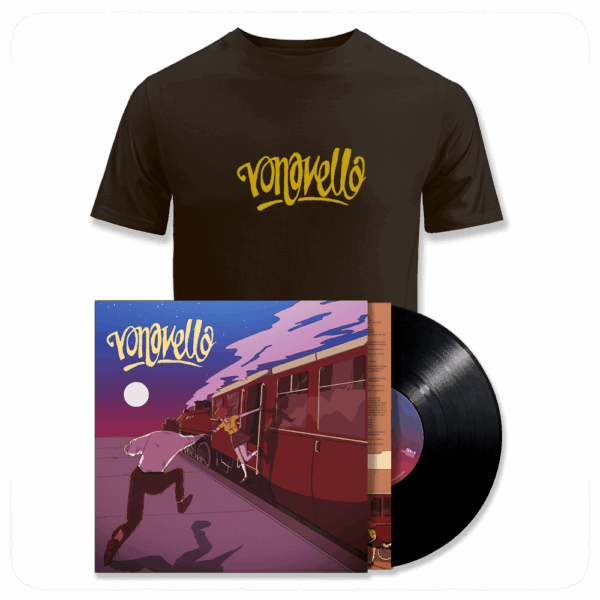 Vona Vella Limited Edition 'Night Time Cover' LP & T-Shirt with Signed Poster - Vona Vella