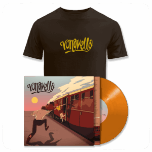 Vona Vella Orange Vinyl LP & T-Shirt with Signed Poster by Vona Vella