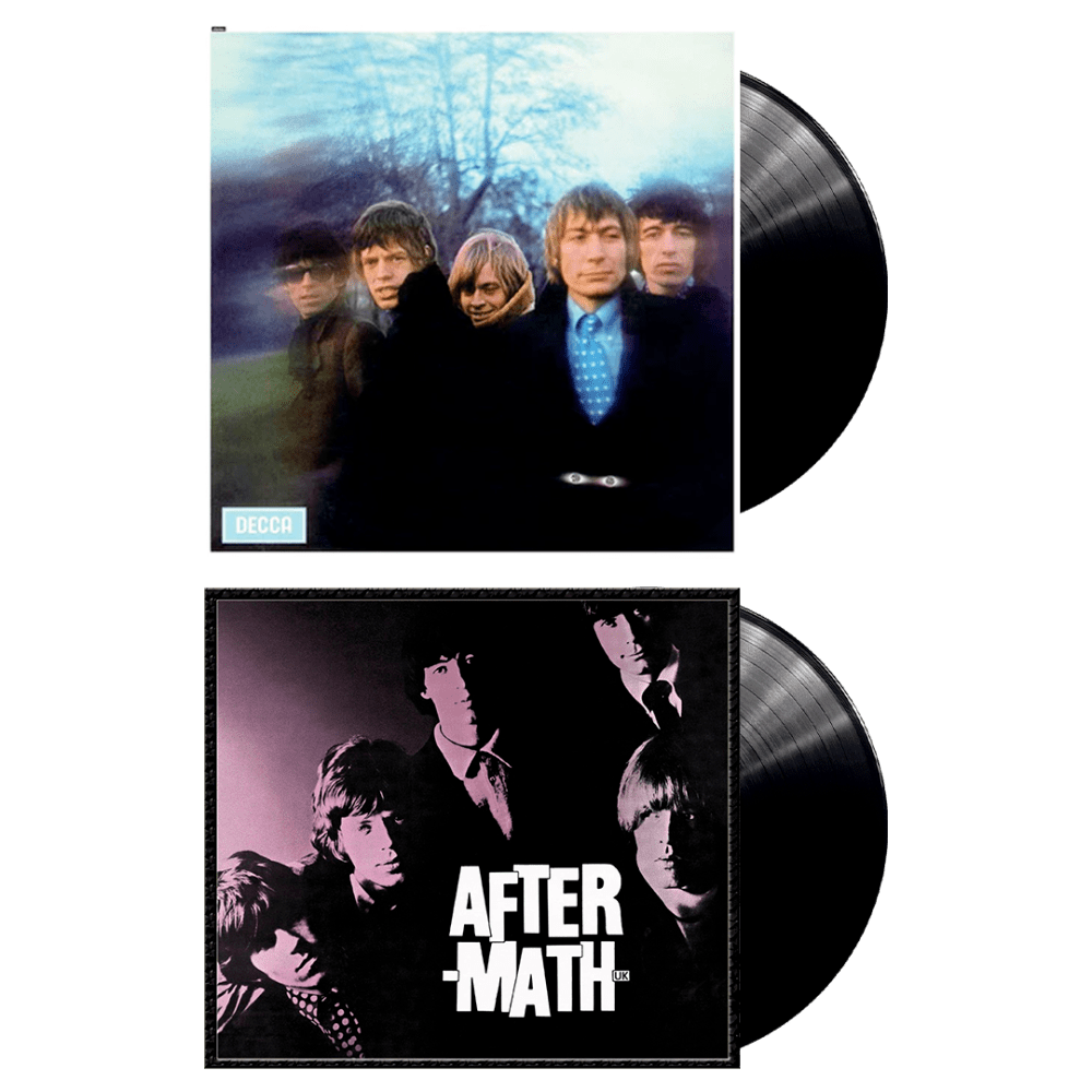 Aftermath + Between the Buttons UK Editions Black Vinyl by The Rolling Stones