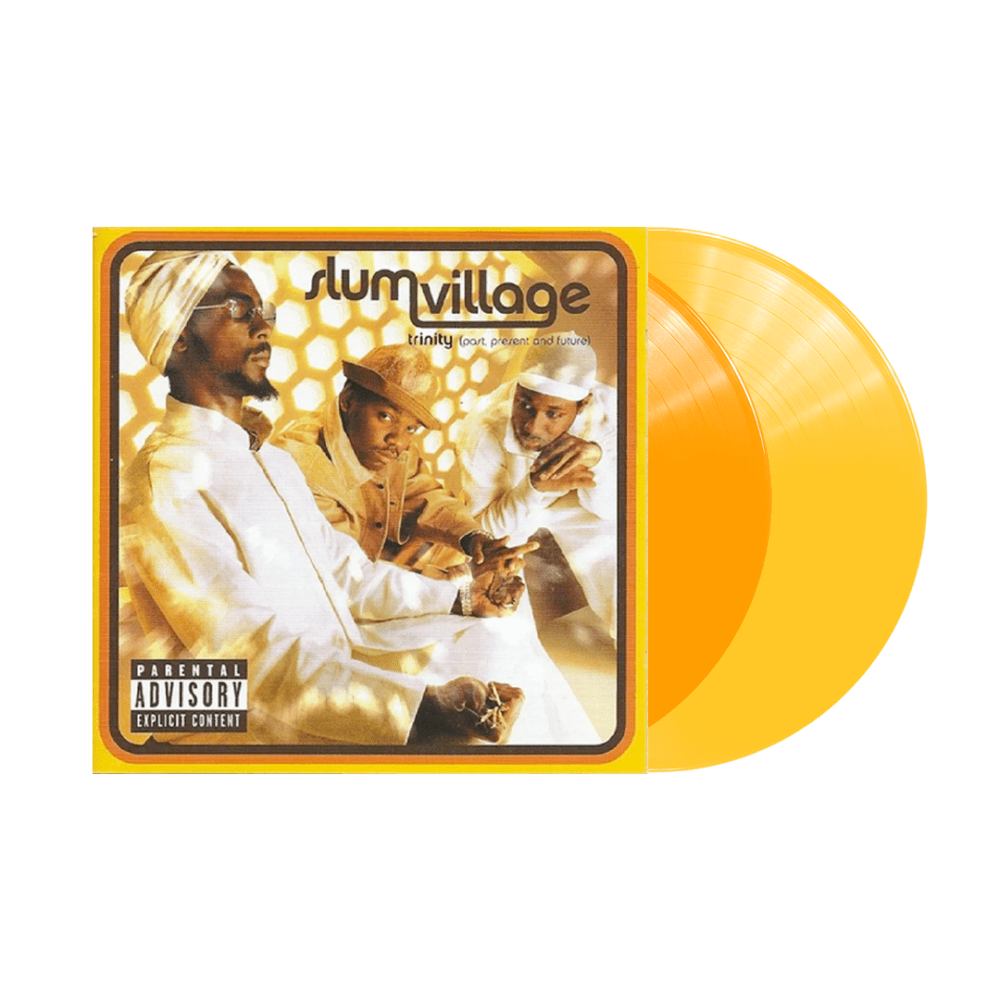 Trinity (Past, Present and Future) RSD 2023 Canary Yellow + Tangerine Orange Double Vinyl by Slum Village
