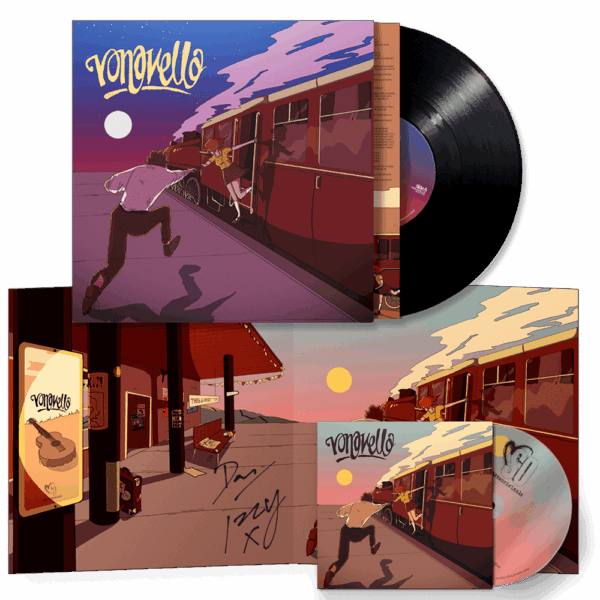 Vona Vella Limited Edition 'Night Time Cover' LP & CD Album with Signed Poster by Vona Vella