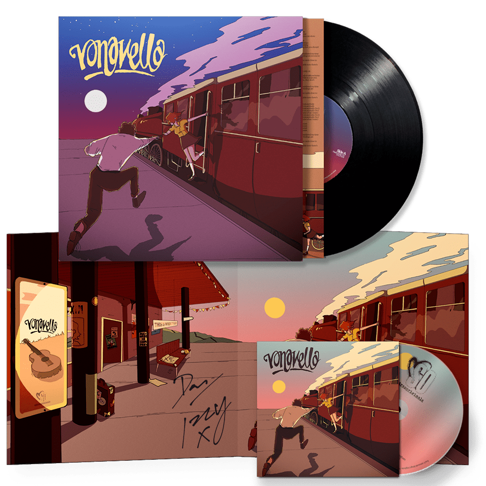 Vona Vella Limited Edition 'Night Time Cover' LP & CD Album with Signed Poster by Vona Vella