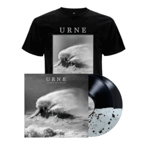 A Feast On Sorrow Exclusive Clear with Black Splatter Double Vinyl + A Feast On Sorrow T-Shirt by Urne