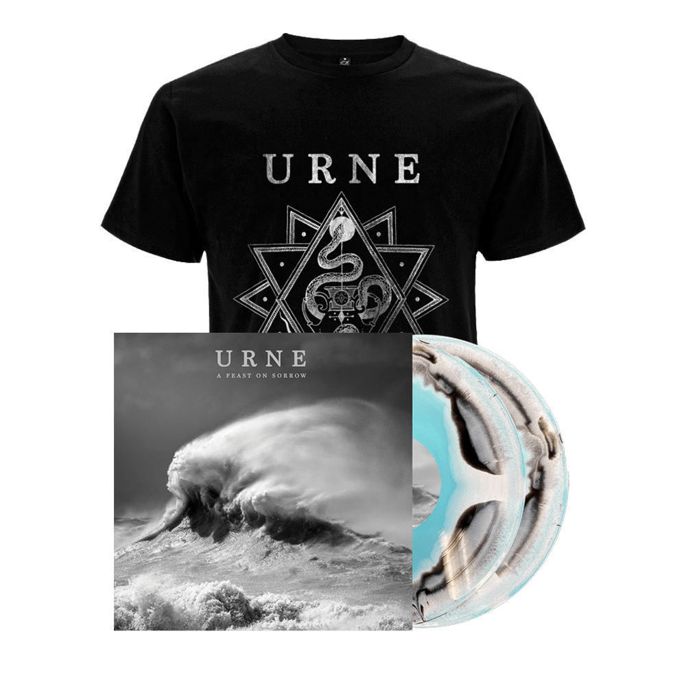 A Feast On Sorrow Exclusive Sea Swirl Double Vinyl + Symbol T-Shirt by Urne