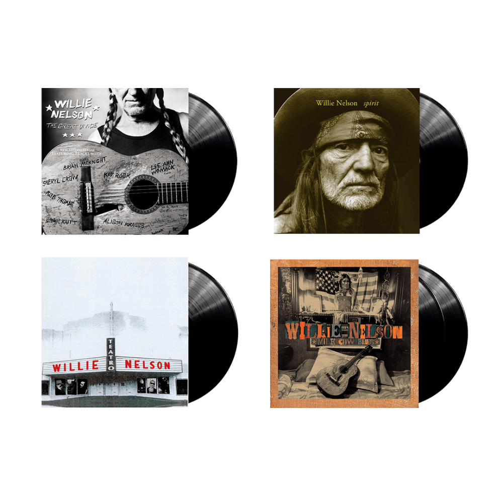 The Great Divide + Teatro + Milk Cow Blues 2LP + Spirit Black Vinyl by Willie Nelson