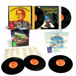 Preservation Act Heavyweight LP, Preservation Act 2 Heavyweight Double LP, Soap Opera Heavyweight LP & Schoolboys In Disgrace Heavyweight LP by The Kinks