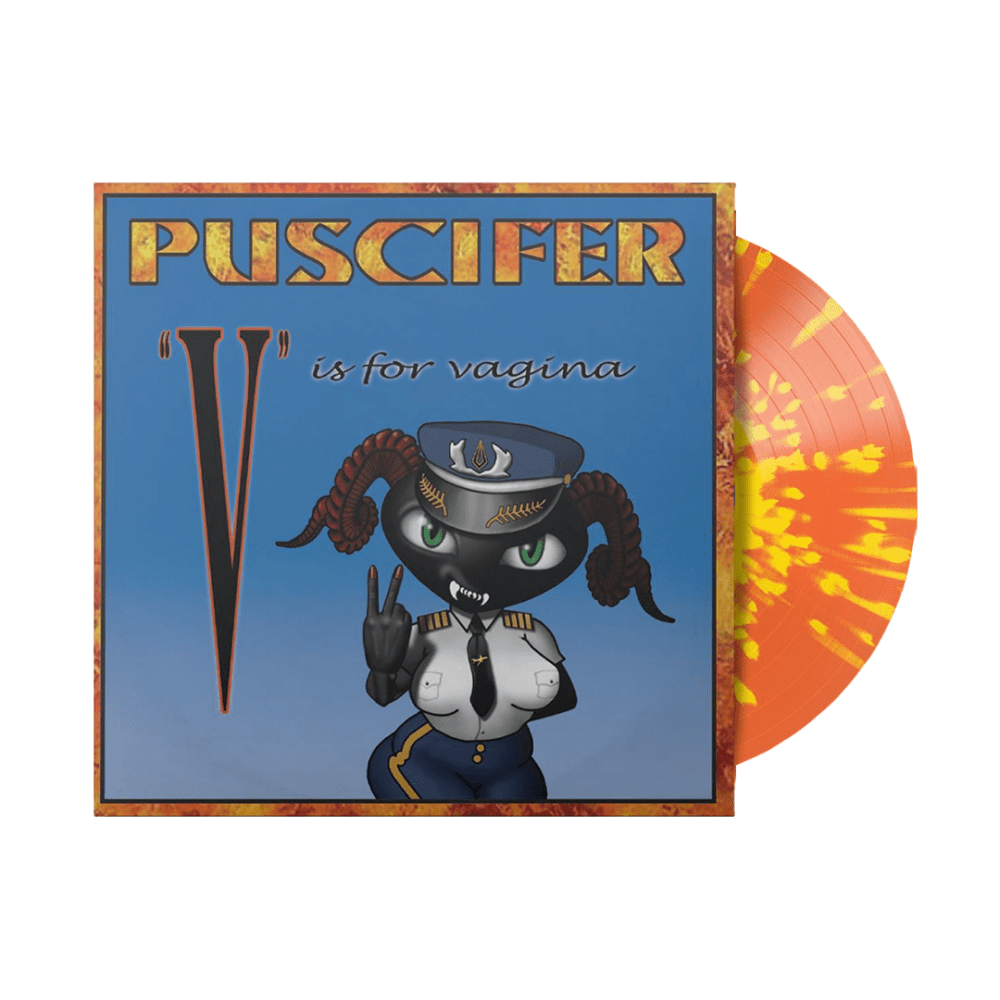 V Is For Vagina Orange Crush & Canary Yellow Double Vinyl by Puscifer