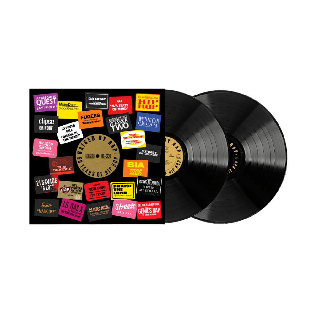 Raised by Rap: 50 Years of Hip Hop Double Vinyl by Various Artists