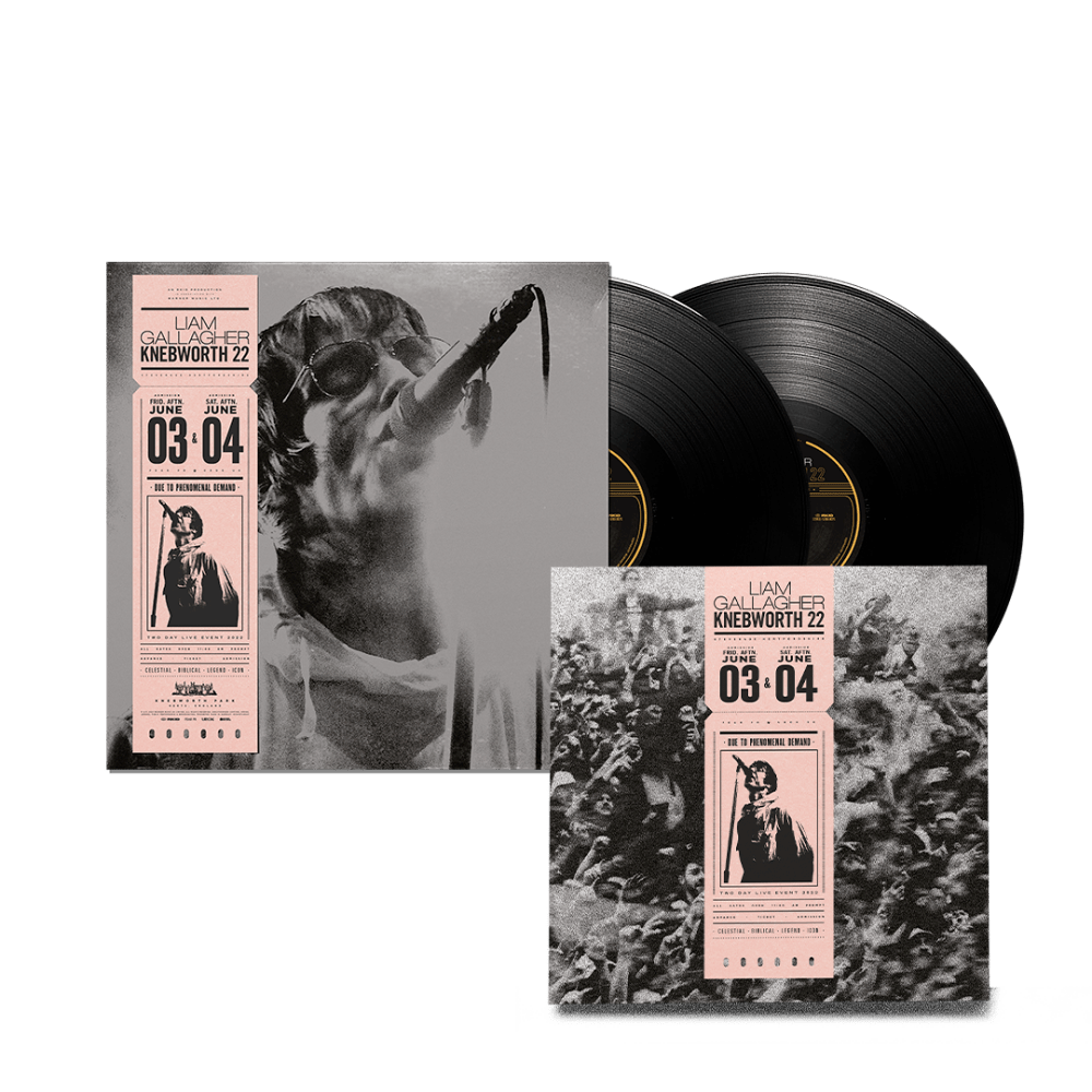 Knebworth 22 Sun Black Double Vinyl + Deluxe CD by Liam Gallagher