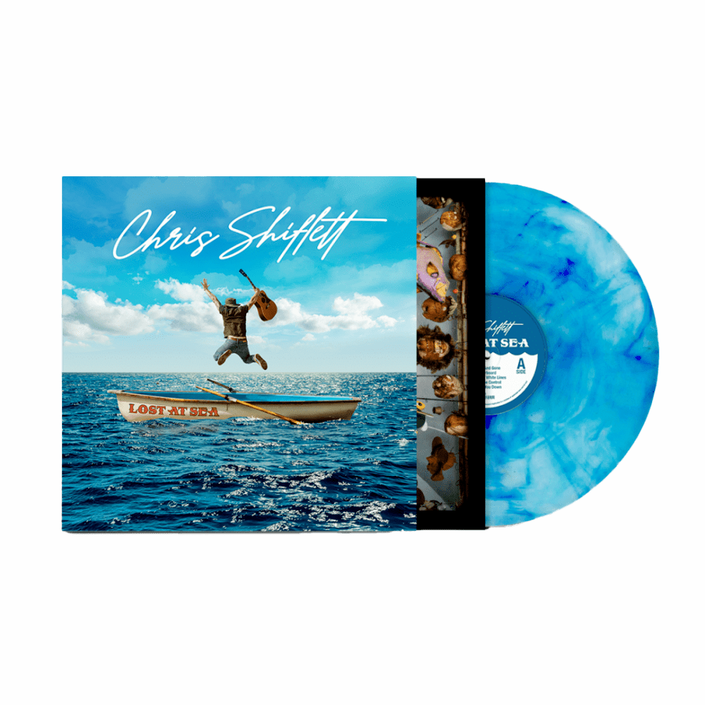 Lost At Sea Cool Blue Vinyl LP by Chris Shiflett