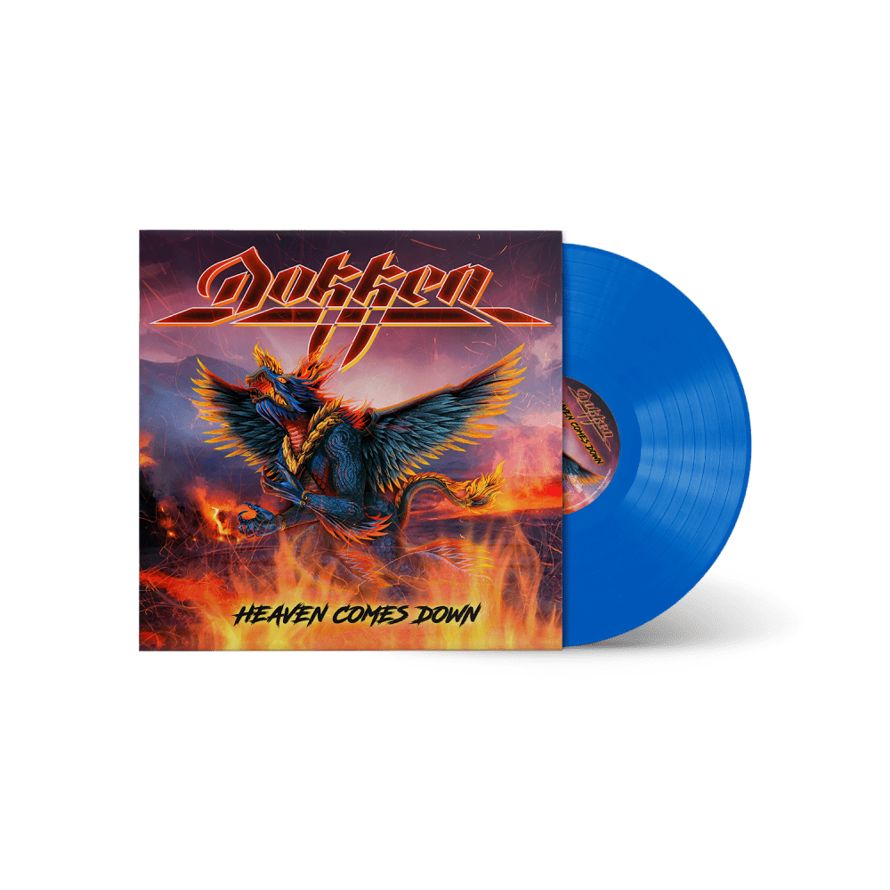 Heaven Comes Down Cornflower Blue Vinyl by Dokken