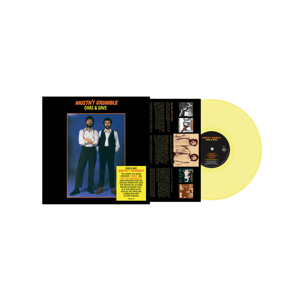 Mustn't Grumble Rockney Coloured Vinyl by Chas & Dave