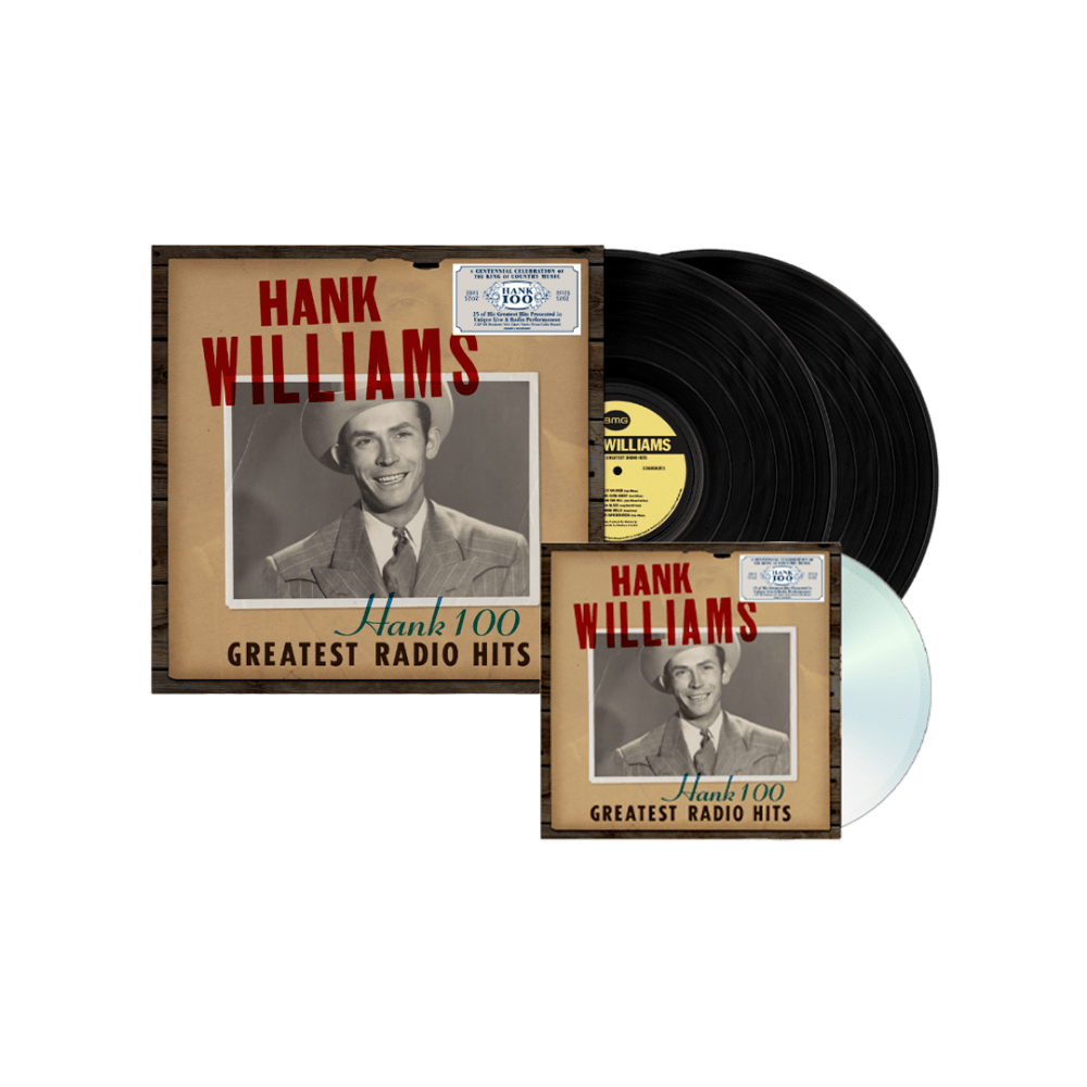 Hank 100: Greatest Radio Hits Double Vinyl + CD by Hank Williams