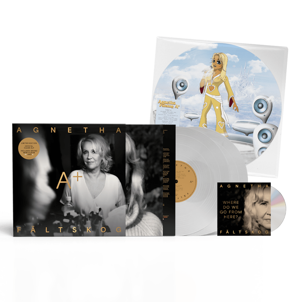 A & A+ Crystal Clear Double Vinyl + A+ Picture Disc (Exclusive) (Inc Where Do We Go From Here? CD Single) by Agnetha Faltskog
