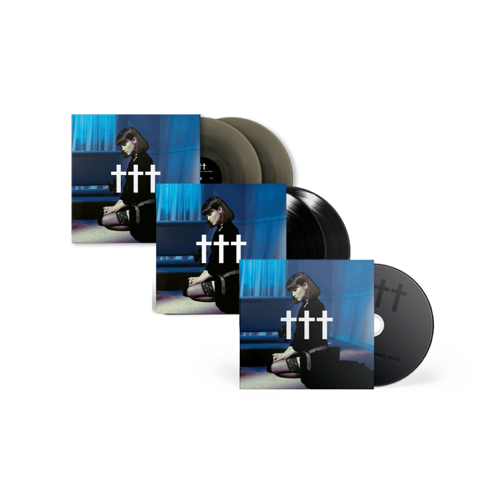 Goodnight, God Bless, I Love U, Delete Black Ice Coloured + Black Double Vinyl + CD by Crosses